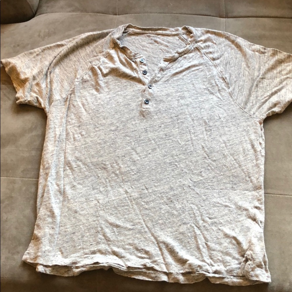 Club Monaco Linen Henley